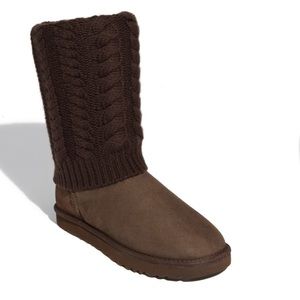 Ugg Boots with Removable Knit Overlay